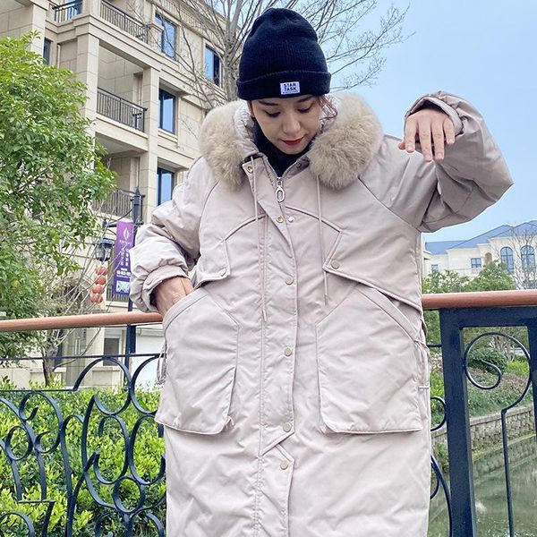 women's down & parkas loose large size winter coats women mid-length parka flannel jacket oversized white duck pockets womens puffer, Black
women's down & parkas loose large size winter coats women mid-length parka flannel jacket oversized white duck pockets womens puffer, Black