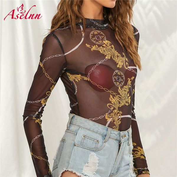 women's jumpsuits & rompers aselnn women sheer mesh printed playsuit ladies o-neck long sleeve palysuit slim jumpsuit, Black;white
women's jumpsuits & rompers aselnn women sheer mesh printed playsuit ladies o-neck long sleeve palysuit slim jumpsuit, Black;white