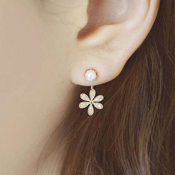 earrings back hanging with water drill zircon five leaf flower pearl earrings for women, Golden
earrings back hanging with water drill zircon five leaf flower pearl earrings for women, Golden