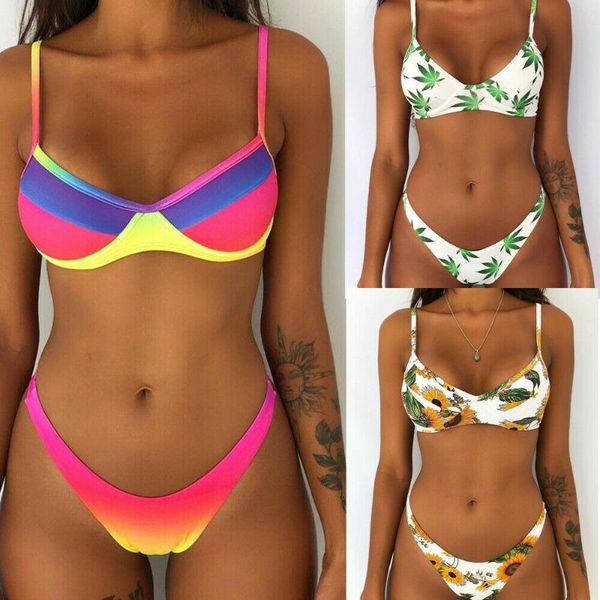 women's swimwear fufucaillm 2021 brazilian bikini set women underwire padded bra floral print swimsuit push-up bathing suit, White;black
women's swimwear fufucaillm 2021 brazilian bikini set women underwire padded bra floral print swimsuit push-up bathing suit, White;black