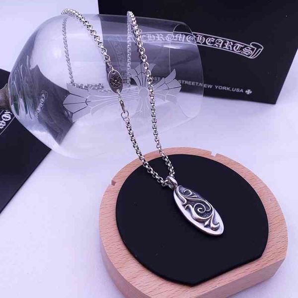 party favor chrome/hearts necklace chaoren ch croxin 925 sterling silver totem pattern oval pendant minority punk men's
party favor chrome/hearts necklace chaoren ch croxin 925 sterling silver totem pattern oval pendant minority punk men's