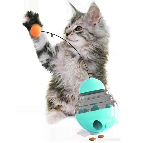 cat toys funny tumbler pets slow food interactive puppy shaking leakage container kitten iq improve training
cat toys funny tumbler pets slow food interactive puppy shaking leakage container kitten iq improve training
