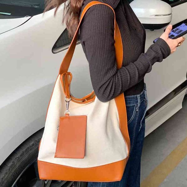 shopping bags women shoulde bag canvas bucket patchwork ladies handbags chic fashion casual female shopper work large girls tote spring 2203
shopping bags women shoulde bag canvas bucket patchwork ladies handbags chic fashion casual female shopper work large girls tote spring 2203