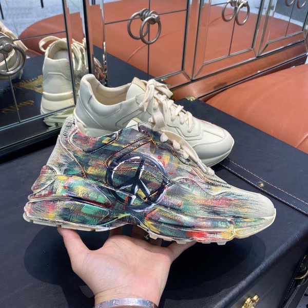 handmade famous quality designer shoes real leather ggs''gg multicolor gradient technical sneakers men women fashion shoe trainers, Black
handmade famous quality designer shoes real leather ggs''gg multicolor gradient technical sneakers men women fashion shoe trainers, Black