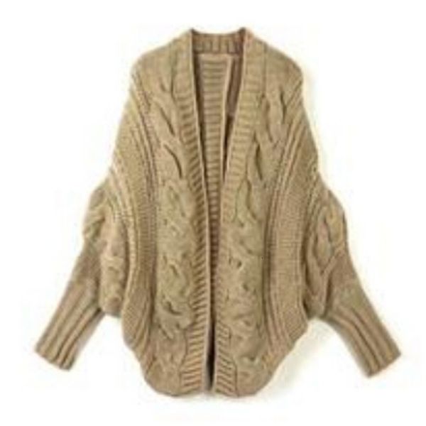 women's sweaters fashion-winter women loose thick wool sweater batwing sleeve knit cardigan jacket coats casual phxi, White;black
women's sweaters fashion-winter women loose thick wool sweater batwing sleeve knit cardigan jacket coats casual phxi, White;black