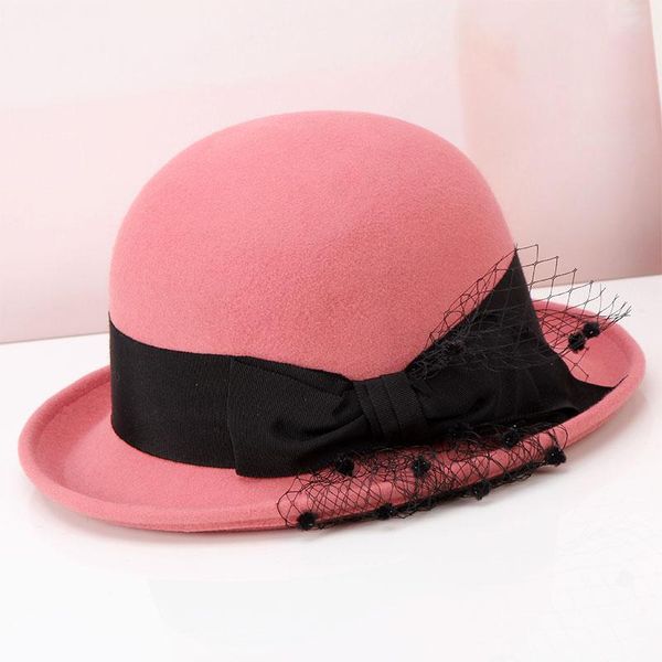 stingy brim hats lady wool fedoras hat women retro british curling girls bowtie cap version bow basin leisure joker b-8926, Blue;gray
stingy brim hats lady wool fedoras hat women retro british curling girls bowtie cap version bow basin leisure joker b-8926, Blue;gray