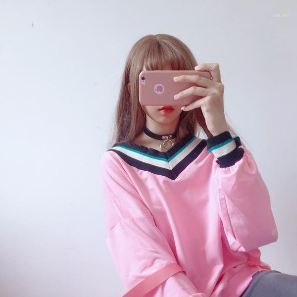 women's hoodies & sweatshirts women loose v-neck casual printing oversized pullovers y2k tracksuit woman clothes kawaii pullover 2021, Black
women's hoodies & sweatshirts women loose v-neck casual printing oversized pullovers y2k tracksuit woman clothes kawaii pullover 2021, Black