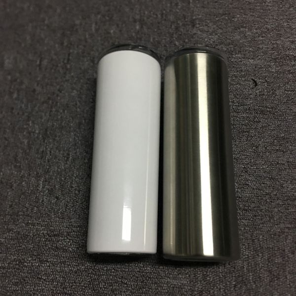 20oz sublimation straight skinny tumbler stainless steel blank white cup with lid and straw cylinder water bottle coffee mug
20oz sublimation straight skinny tumbler stainless steel blank white cup with lid and straw cylinder water bottle coffee mug