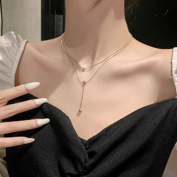 kpop fashion gold color choker necklace women cute girl double layer chain statement for jewelry wholesale 2021 pendant necklaces, Silver
kpop fashion gold color choker necklace women cute girl double layer chain statement for jewelry wholesale 2021 pendant necklaces, Silver