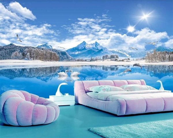 custom wallpaper mural 3d hd lake view swan beautiful landscape painting snow mountain living room background wall wallpapers
custom wallpaper mural 3d hd lake view swan beautiful landscape painting snow mountain living room background wall wallpapers