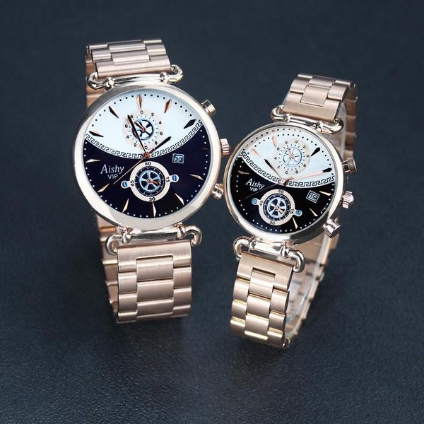 wristwatches brand steel couple watches solid strap lover's fashion gold watch gifts for men women pair reloj, Slivery;brown
wristwatches brand steel couple watches solid strap lover's fashion gold watch gifts for men women pair reloj, Slivery;brown