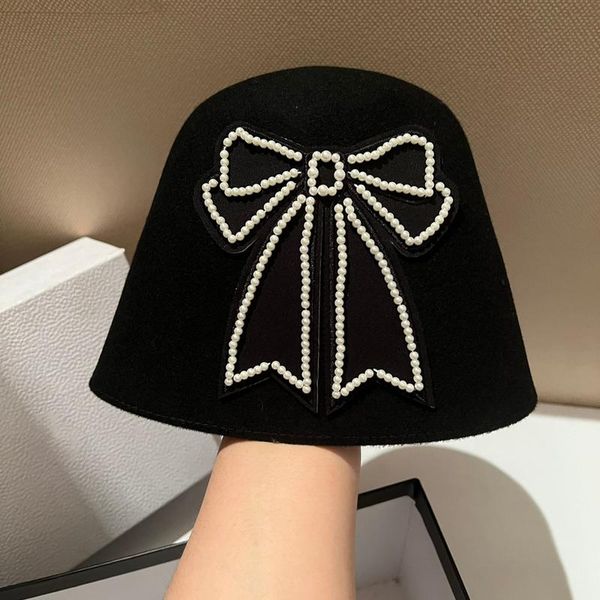 wide brim hats fashion warm bucket hat autumn winter for women outdoor big pearl bow wool fisherman cap japanese bell knit beret, Blue;gray
wide brim hats fashion warm bucket hat autumn winter for women outdoor big pearl bow wool fisherman cap japanese bell knit beret, Blue;gray