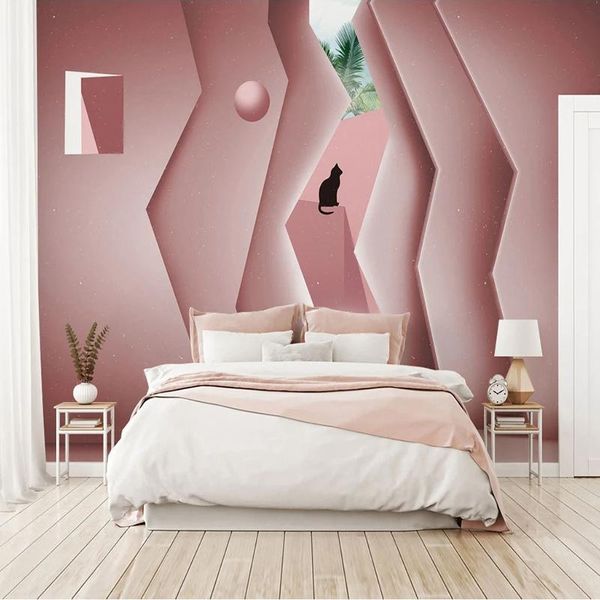 wallpapers custom 3d wallpaper creative pink geometric building large mural living room bedroom background wall home decor stickers
wallpapers custom 3d wallpaper creative pink geometric building large mural living room bedroom background wall home decor stickers