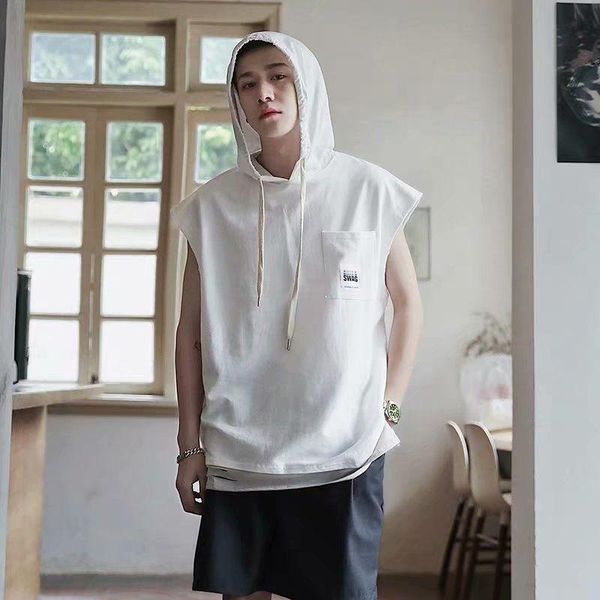 men's t-shirts streetwear fake two-piece sleeveless t-shirt fashion loose sports hooded vest student trend handsome short sleeve t shir, White;black
men's t-shirts streetwear fake two-piece sleeveless t-shirt fashion loose sports hooded vest student trend handsome short sleeve t shir, White;black