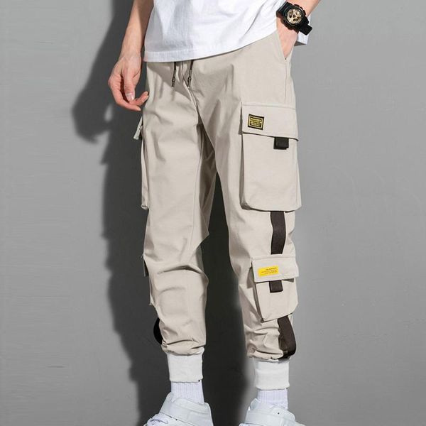 men's pants men loose sports harlem casual solid color high waist drawstring multi-pocket cargo streetwear trousers, Black
men's pants men loose sports harlem casual solid color high waist drawstring multi-pocket cargo streetwear trousers, Black
