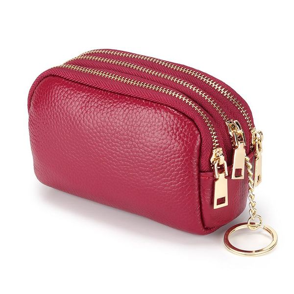 mini ladies wallet multifunctional genuine leather real cow women wallets zipper purse, Red;black
mini ladies wallet multifunctional genuine leather real cow women wallets zipper purse, Red;black