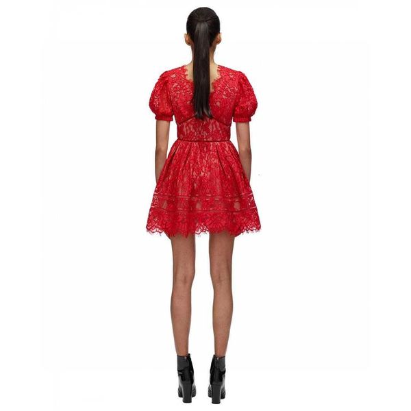 casual dresses new 2021 runway self portrait mini summer women's v neck eyelash lace hollow out high waist red vestidos wszf, Black;gray
casual dresses new 2021 runway self portrait mini summer women's v neck eyelash lace hollow out high waist red vestidos wszf, Black;gray