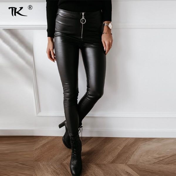 women's pants & capris slim pu leather high waist zipper black trousers casual pencil pant ins streetwear autumn fashion 2021, Black;white
women's pants & capris slim pu leather high waist zipper black trousers casual pencil pant ins streetwear autumn fashion 2021, Black;white