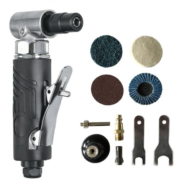 pneumatic tools 1/4 inch air angle die grinder 90 degree grinding machine cut off polisher mill engraving set with spanner wre
pneumatic tools 1/4 inch air angle die grinder 90 degree grinding machine cut off polisher mill engraving set with spanner wre