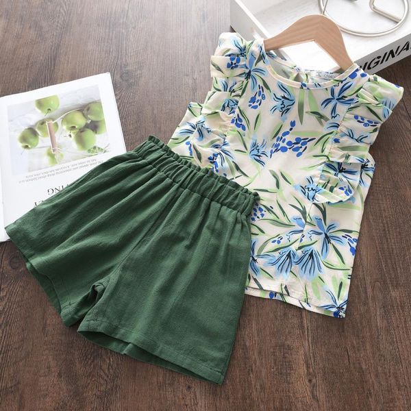 clothing sets baby kids girls fashion clothes set sleeveless floral shirt short 2 pcs suits print toddler children, White
clothing sets baby kids girls fashion clothes set sleeveless floral shirt short 2 pcs suits print toddler children, White