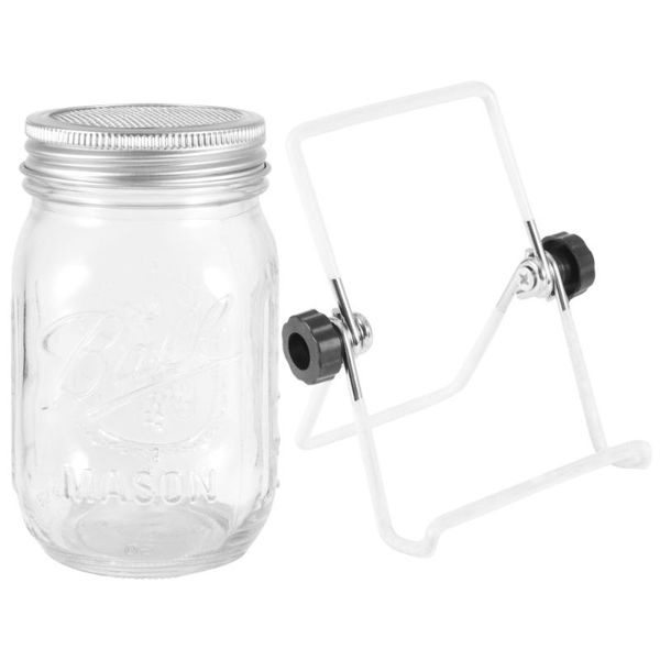 glass sprouter jars wide mouth mason seed sprouting jar kit for home kitchen garden (450ml with lid and rack) planters & pots
glass sprouter jars wide mouth mason seed sprouting jar kit for home kitchen garden (450ml with lid and rack) planters & pots