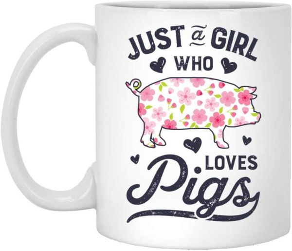 mugs just a girl who loves pigs piggy farmer farm coffee mug - funny pig 11oz
mugs just a girl who loves pigs piggy farmer farm coffee mug - funny pig 11oz