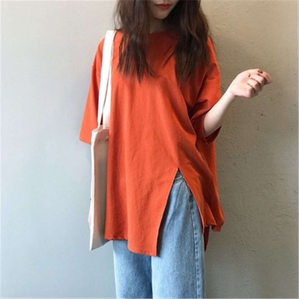 women's t-shirt ins super fire irregular short women net red korean fashion mid long split half sleeve upper garment vf6s, White
women's t-shirt ins super fire irregular short women net red korean fashion mid long split half sleeve upper garment vf6s, White