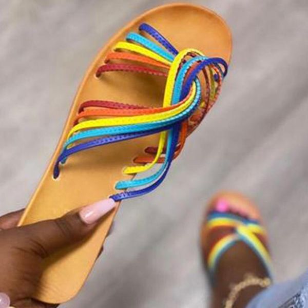 flat sandals summer women rainbow slippers ladies casual beach shoes comfort female mixed colors footwear, Black
flat sandals summer women rainbow slippers ladies casual beach shoes comfort female mixed colors footwear, Black