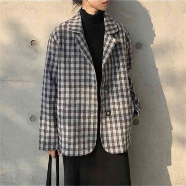 autumn and winter plaid women blazer long sleeve elegant suit jacket female feminine femme 210529, White;black
autumn and winter plaid women blazer long sleeve elegant suit jacket female feminine femme 210529, White;black