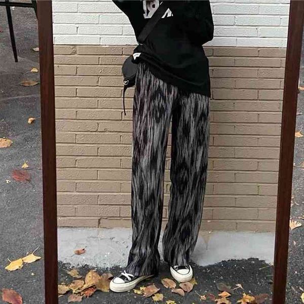 spring and autumn loose women pant straight leg casual slimming tie dye trend wild striped wide traf, Black;white
spring and autumn loose women pant straight leg casual slimming tie dye trend wild striped wide traf, Black;white