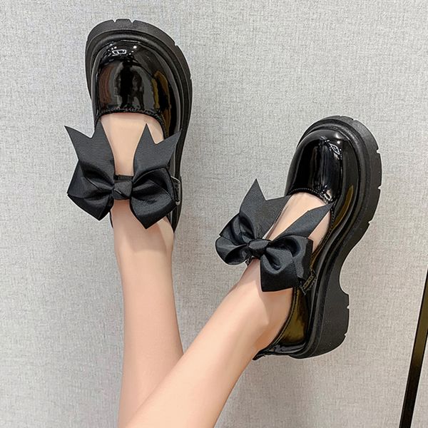 lolita shoes round toe big bow mary janes shoes women oxford shoes platform leather casual thick sole zapatos mujer 9367n, Black
lolita shoes round toe big bow mary janes shoes women oxford shoes platform leather casual thick sole zapatos mujer 9367n, Black