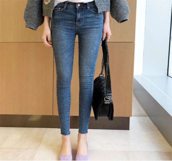 chic small foot nine leggings high waist summer and autumn thin style slim fit burr, Blue
chic small foot nine leggings high waist summer and autumn thin style slim fit burr, Blue