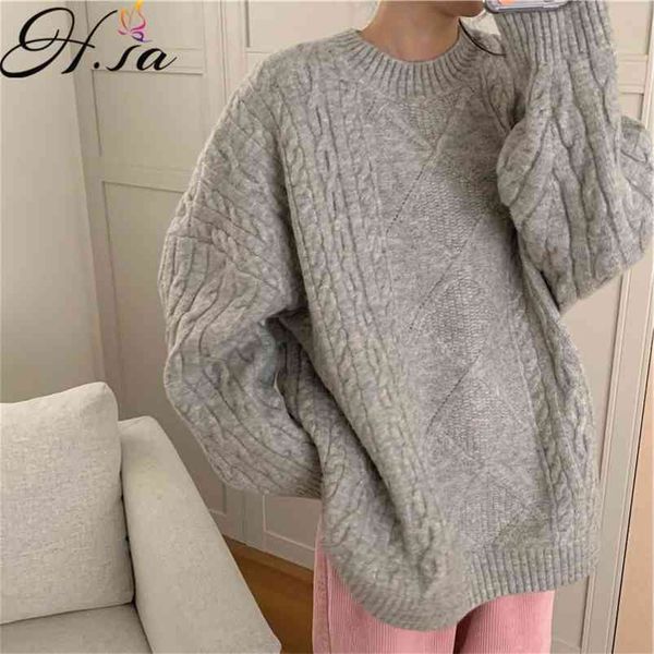 long sweater women winter grey beige pullovers large size women's sweater pull femme hiver korean jumpers 210430, White;black
long sweater women winter grey beige pullovers large size women's sweater pull femme hiver korean jumpers 210430, White;black