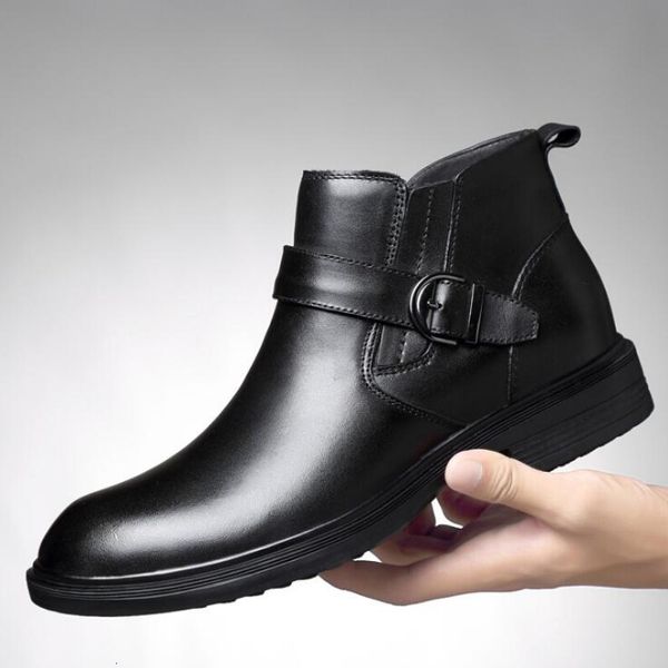 boot winter genuine boots dawy, Black