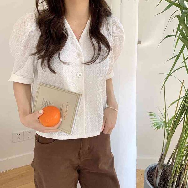 women's blouses & shirts korean french plaid v-neck puff sleeve short lace shirt solid color gentle vintage fashion all-match, White
women's blouses & shirts korean french plaid v-neck puff sleeve short lace shirt solid color gentle vintage fashion all-match, White