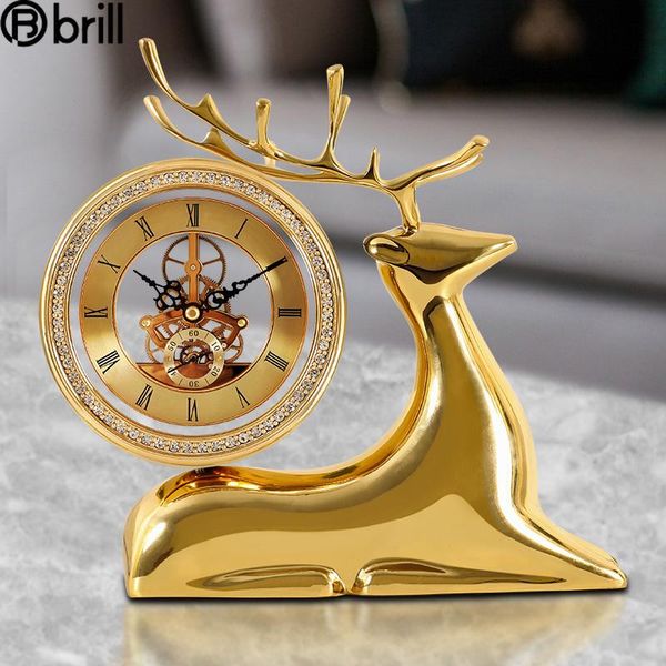 desk & table clocks nordic gold clcok fine copper luxury clock living room mechanical internal gear silent wall home decor bedroom
desk & table clocks nordic gold clcok fine copper luxury clock living room mechanical internal gear silent wall home decor bedroom