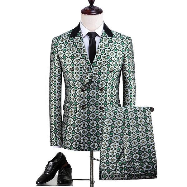 men's suit 2021 england style groom wedding banquet party tuxedo green fashion printed double breasted 2 pcs set m-5xl suits & blazers, White;black
men's suit 2021 england style groom wedding banquet party tuxedo green fashion printed double breasted 2 pcs set m-5xl suits & blazers, White;black