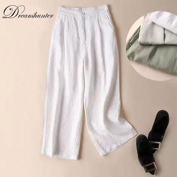 women's pants & capris 2021 autumn women vintage wide leg solid color stretch high waist loose casual cotton linen trousers ladies over, Black;white
women's pants & capris 2021 autumn women vintage wide leg solid color stretch high waist loose casual cotton linen trousers ladies over, Black;white