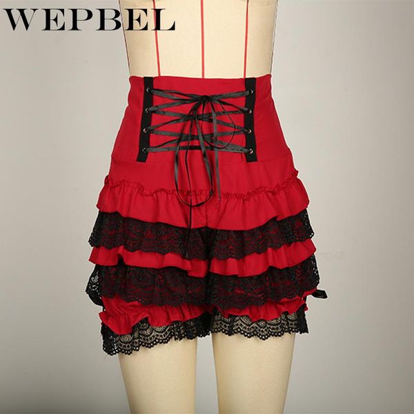 women's shorts wepbel women lace high waist casual ladies elegant drawstring ruffles short pants, White;black
women's shorts wepbel women lace high waist casual ladies elegant drawstring ruffles short pants, White;black