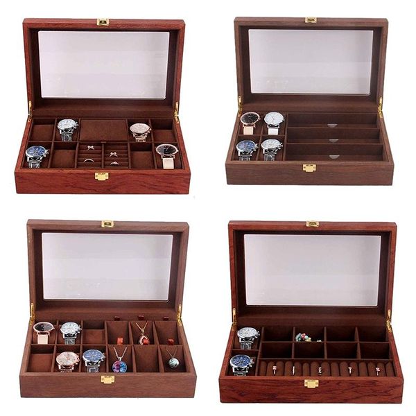 watch boxes & cases grids retro wooden display case durable packaging holder jewelry collection storage organizer box casket, Black;blue
watch boxes & cases grids retro wooden display case durable packaging holder jewelry collection storage organizer box casket, Black;blue