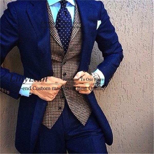 men's suits & blazers handsome slim fit men notch lapel groom wedding tuxedos 3 pieces jacket plaid vest pants set prom/dinner party ma, White;black
men's suits & blazers handsome slim fit men notch lapel groom wedding tuxedos 3 pieces jacket plaid vest pants set prom/dinner party ma, White;black