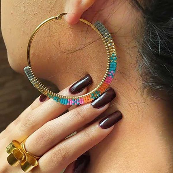 hoop & huggie go2boho earrings miyuki beads earring for women boho jewelry 2021 trendy ear ring steel stainless circle ladies gift, Golden;silver
hoop & huggie go2boho earrings miyuki beads earring for women boho jewelry 2021 trendy ear ring steel stainless circle ladies gift, Golden;silver