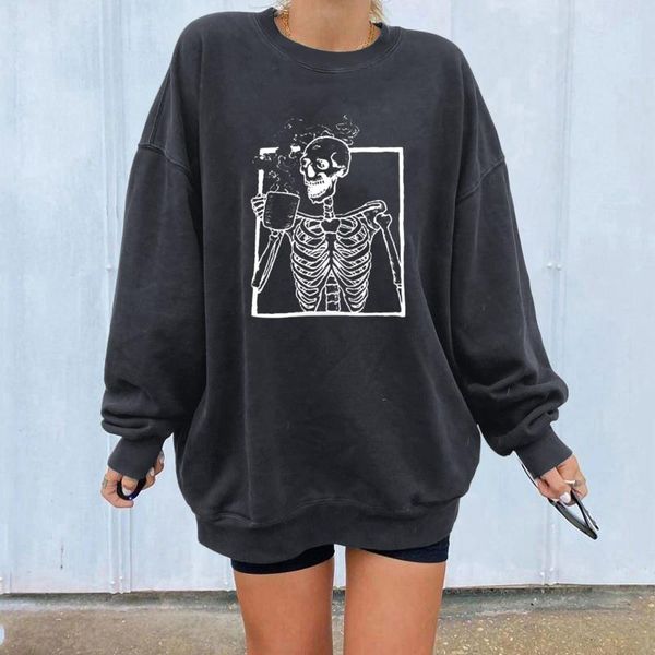 women's blouses & shirts plus size autumn skull printed sweatershirts womens casual loose pullover oversized harajuku hoodies female bl, White
women's blouses & shirts plus size autumn skull printed sweatershirts womens casual loose pullover oversized harajuku hoodies female bl, White