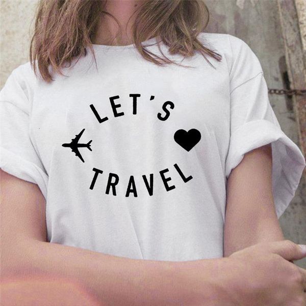 travel plane lets summer womens t shirt short sleeve femme harajuku graphic camisetas mujer, White
travel plane lets summer womens t shirt short sleeve femme harajuku graphic camisetas mujer, White