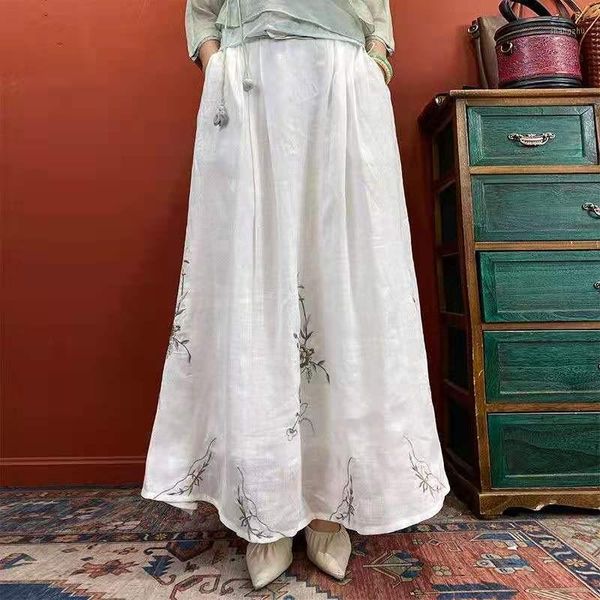 skirts arrival summer arts style women casual elastic waist ankle-length skirt high floral embroidery a-line long w222, Black
skirts arrival summer arts style women casual elastic waist ankle-length skirt high floral embroidery a-line long w222, Black