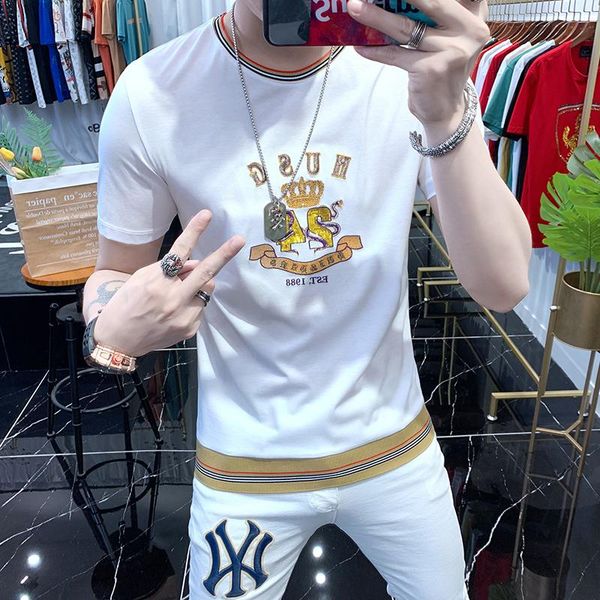 men's t-shirts men 2021 summer fashion brand personality slim embroidery bee round neck t-shirt social club outfits tee shirt homme, White;black
men's t-shirts men 2021 summer fashion brand personality slim embroidery bee round neck t-shirt social club outfits tee shirt homme, White;black