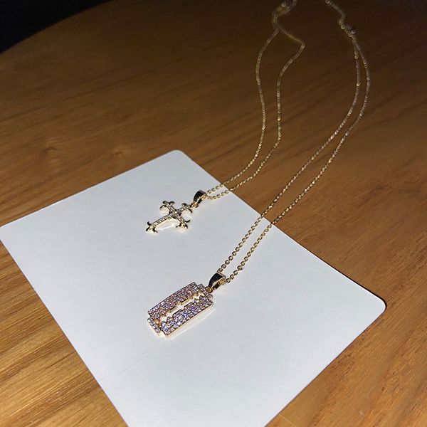 chain women pendants korean fashion simple micro inlaid zircon necklace spring diamond net red temperament design, Silver
chain women pendants korean fashion simple micro inlaid zircon necklace spring diamond net red temperament design, Silver