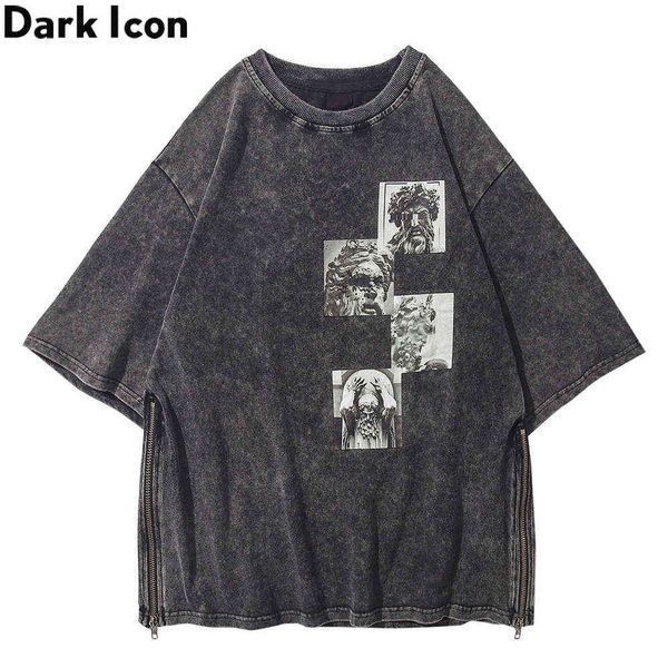 washing material with printing t-shirt men short sleeved cotton side zipper tshirts for men streetwear clothing 210603, White;black
washing material with printing t-shirt men short sleeved cotton side zipper tshirts for men streetwear clothing 210603, White;black