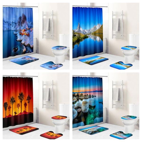 lake plant lifelike waterproof fabric bathroom accessories shower curtain cover non slip carpet bath pad accessory set
lake plant lifelike waterproof fabric bathroom accessories shower curtain cover non slip carpet bath pad accessory set