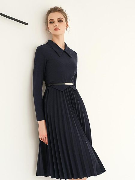 casual dresses fashion ol women's long sleeve pleated elegant dress spring and autumn 2021 clothing, Black;gray
casual dresses fashion ol women's long sleeve pleated elegant dress spring and autumn 2021 clothing, Black;gray